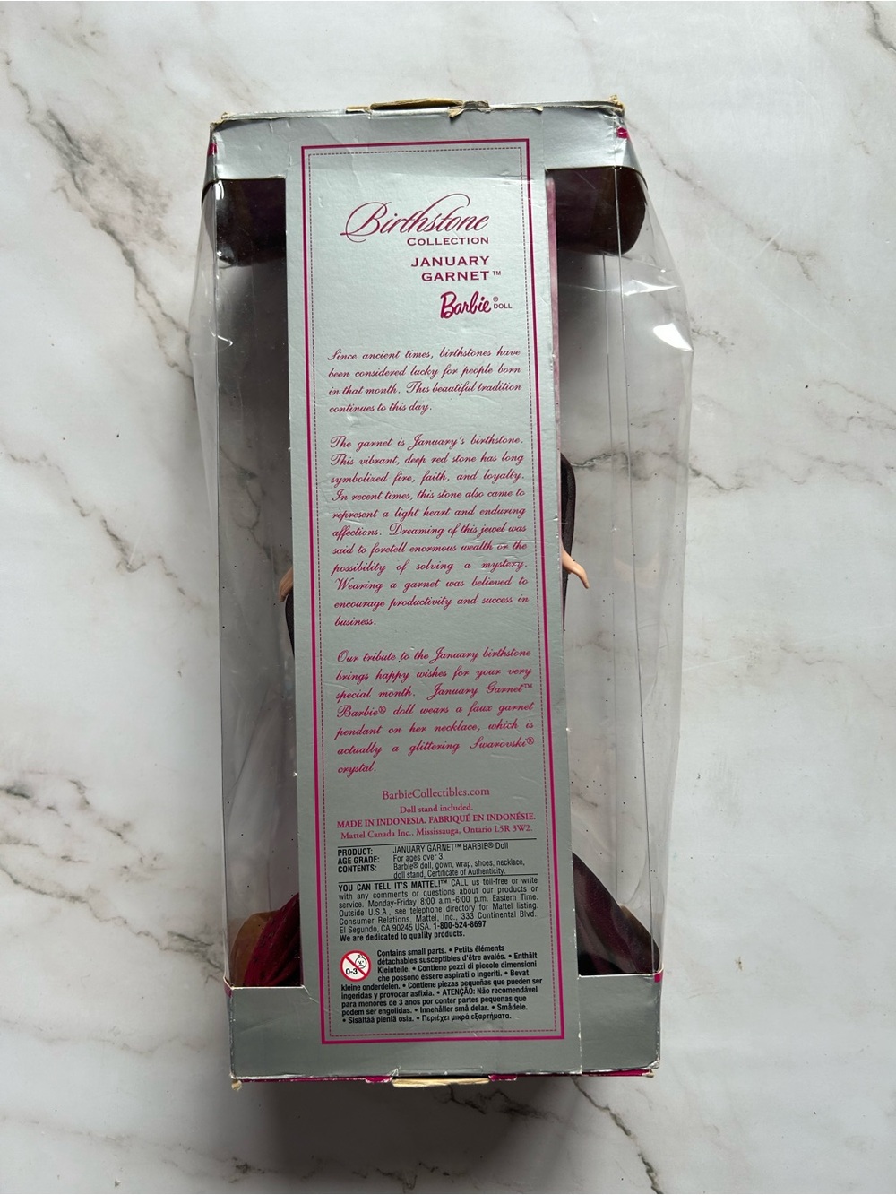 Birthstone Collection January Garnet Barbie Doll - Picture 3 of 3